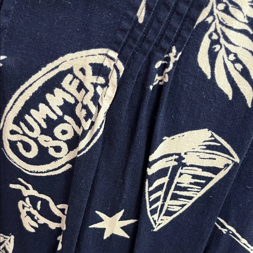 Sonoma Blue and White Tropical Midi Dress - Picture 4 of 7